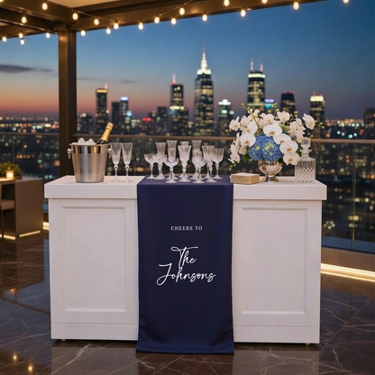 Wedding Table Runner Personalized Last Name Wedding Table Decor Custom Wedding Reception Runner