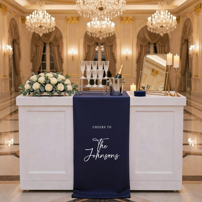 Wedding Table Runner Personalized Last Name Wedding Table Decor Custom Wedding Reception Runner