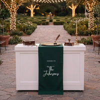 Wedding Table Runner Personalized Last Name Wedding Table Decor Custom Wedding Reception Runner