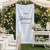 Wedding Banner Stand Personalized Wedding Welcome Sign Custom Name Wedding Backdrop Decor