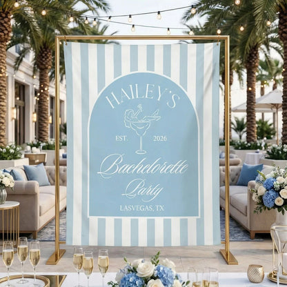 Bachelorette Party Backdrop Personalized Custom Name Bachelorette Banner Bridal Party Photo Backdrop