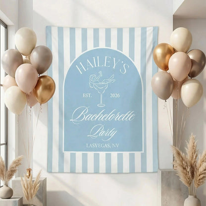 Bachelorette Party Backdrop Personalized Custom Name Bachelorette Banner Bridal Party Photo Backdrop