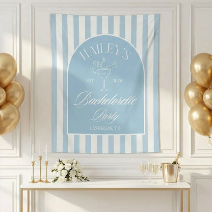 Bachelorette Party Backdrop Personalized Custom Name Bachelorette Banner Bridal Party Photo Backdrop