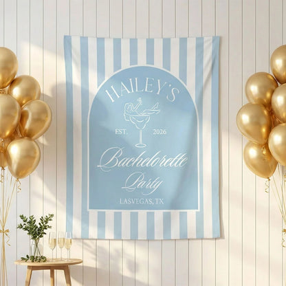 Bachelorette Party Backdrop Personalized Custom Name Bachelorette Banner Bridal Party Photo Backdrop