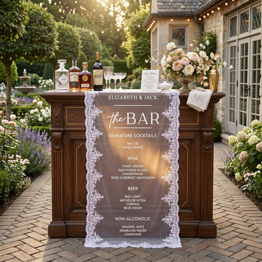 Custom Lace Wedding Welcome Sign, Personalized Lace Wedding Sign, Wedding Decor, Rustic Lace Sign, Bridal Shower Sign