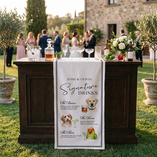 Custom Pet Signature Cocktail, Dog Custom Drink Sign, Pet Bar Menu Sign Decoration