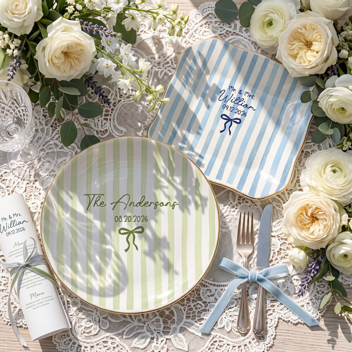 Personalized Locked Ring Dish Wedding Gift for Couple
