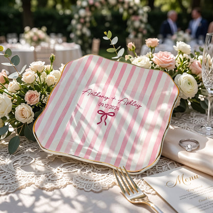 Personalized Locked Ring Dish Wedding Gift for Couple