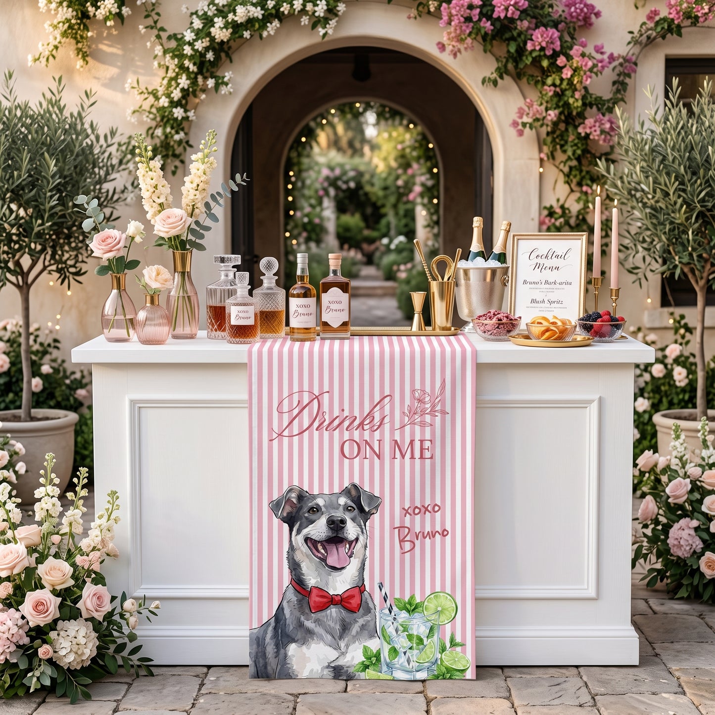 Custom Pet Signature Cocktail, Dog Custom Drink Sign, Pet Bar Menu Sign (Copy)