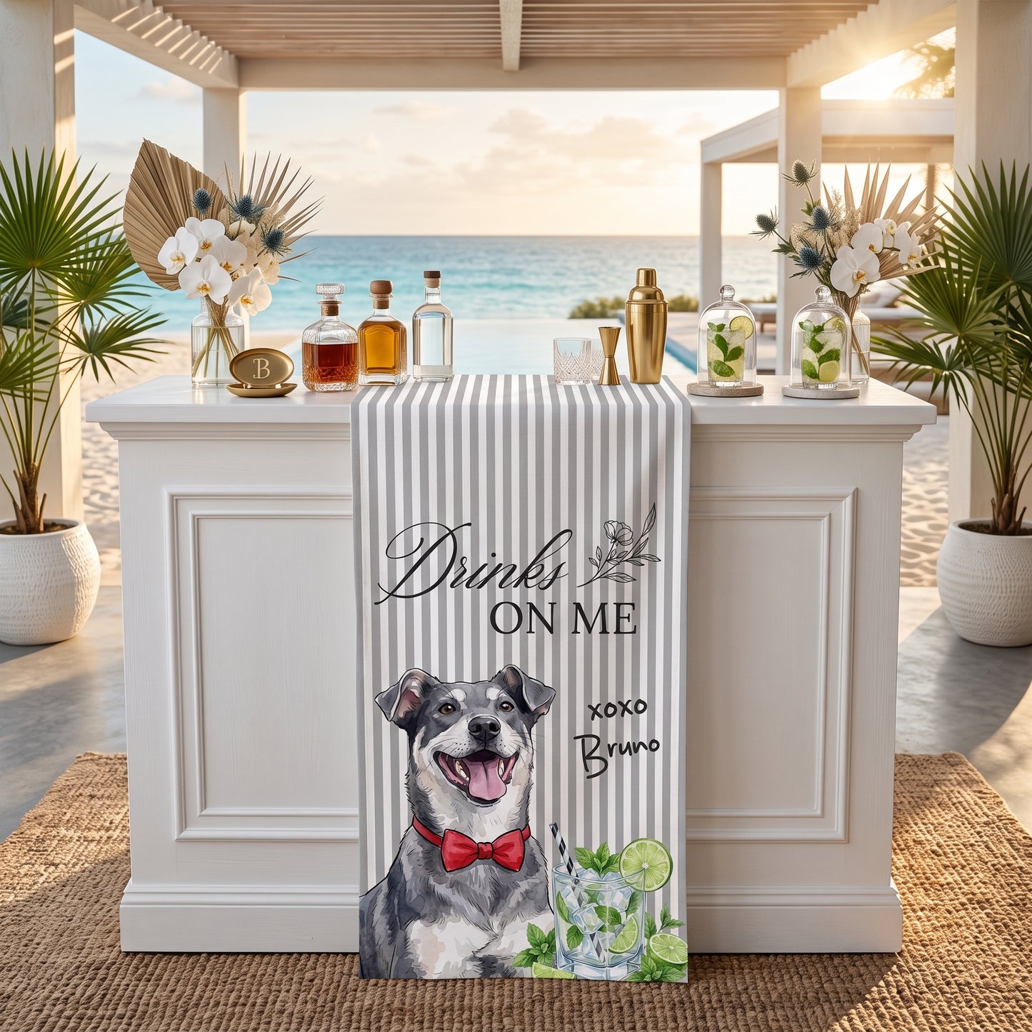 Custom Pet Signature Cocktail, Dog Custom Drink Sign, Pet Bar Menu Sign (Copy)