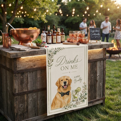 Custom Pet Signature Cocktail, Personalized Dog Custom Drink Sign, Pet Bar Menu Sign For Decoration