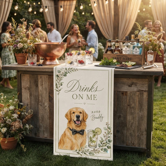 Custom Pet Signature Cocktail, Personalized Dog Custom Drink Sign, Pet Bar Menu Sign For Decoration