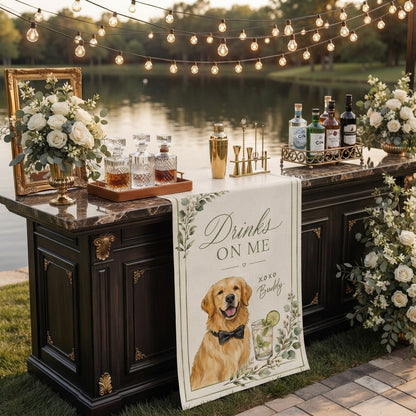 Custom Pet Signature Cocktail, Personalized Dog Custom Drink Sign, Pet Bar Menu Sign For Decoration