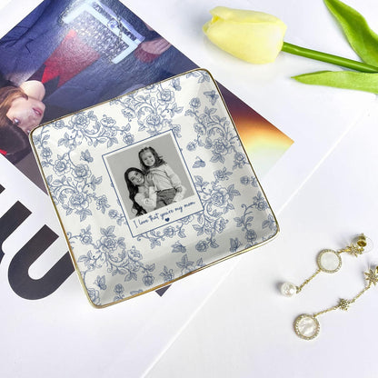 Personalised Photo Trinket Dish, Custom Jewelry Ring Dish, Ceramic Trinket Tray for Birthday, Anniversary (Copy)
