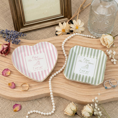 Personalized Wedding Ring Dish, Engagement Gift for Couple, Bridal Shower Gift