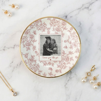 Personalised Photo Trinket Dish, Custom Jewelry Ring Dish, Ceramic Trinket Tray for Birthday, Anniversary (Copy)