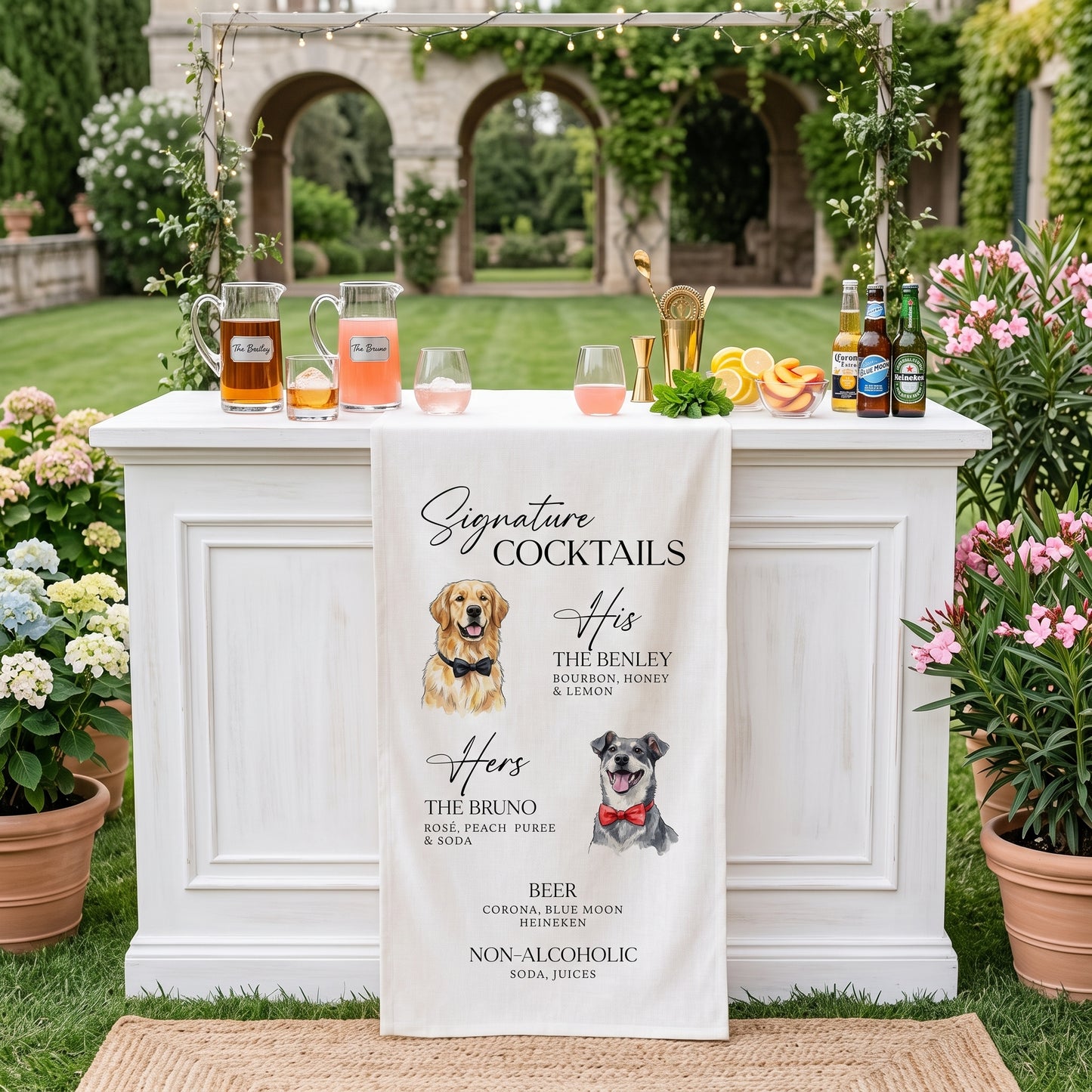 Custom Pet Signature Cocktail, Dog Custom Drink Sign, Pet Bar Menu Sign