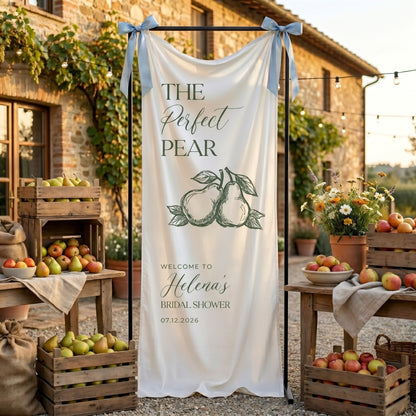 Personalized Bridal Shower Welcome Sign, She Found Her Perfect Pear Bridal Shower Banner