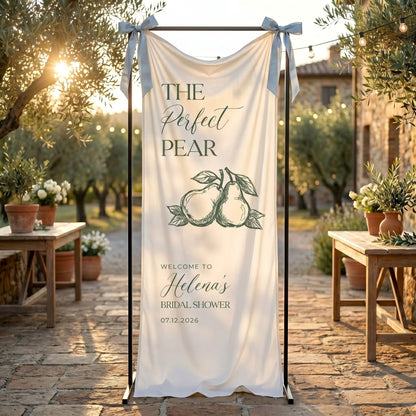 Personalized Bridal Shower Welcome Sign, She Found Her Perfect Pear Bridal Shower Banner