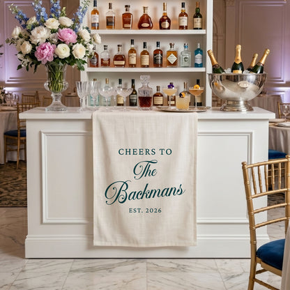 Fabric Bar Menu Sign, Signature Drink Wedding Sign, Personalized Cocktail Bar Sign