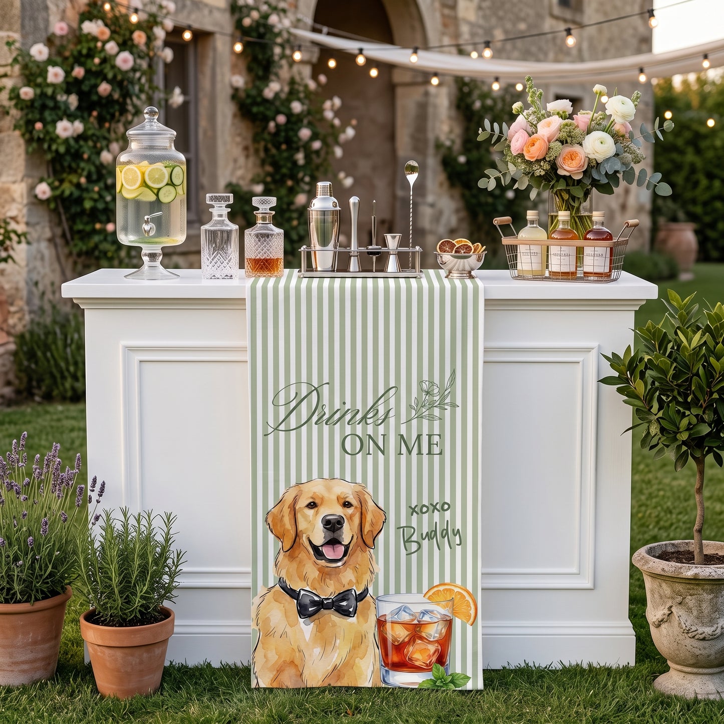 Custom Pet Signature Cocktail, Dog Custom Drink Sign, Pet Bar Menu Sign (Copy)