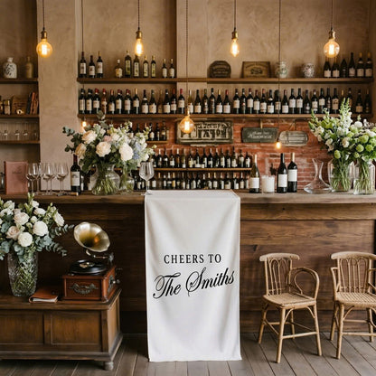 Personalized Cocktail Bar Sign, Wedding Cocktails Bar Banner, Signature Drink Wedding Sign