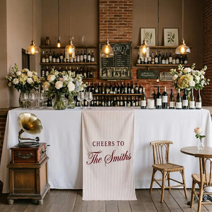 Personalized Cocktail Bar Sign, Wedding Cocktails Bar Banner, Signature Drink Wedding Sign